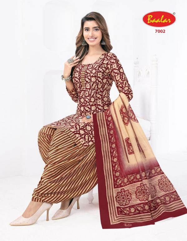 Baalar Crystal Patiyala Vol-7 – Dress Matarial